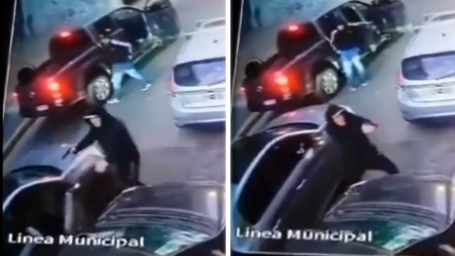   [VIDEO] Futbolista argentino sufrió violento robo de su vehículo 