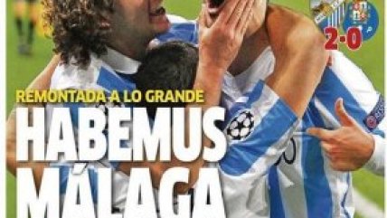 La prensa española: "Habemus Málaga"