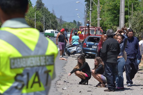 Fotos El fatal accidente en Camino a Lonquén Cooperativa cl