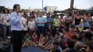 Ministro Pérez celebró la Navidad junto a niños del campamento San Francisco