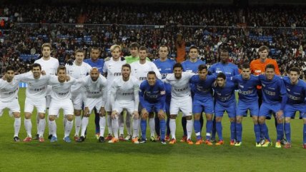 Figuras de la liga española animaron partido benéfico en el "Santiago Bernabéu"