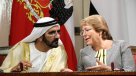 Bachelet recibió en La Moneda a primer ministro de Emiratos Árabes