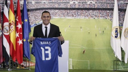 La presentación del portero costarricense Keylor Navas en Real Madrid