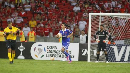 El descuento de Gustavo Canales en la derrota de U. de Chile ante Internacional