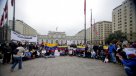 Protesta de venezolanos en Chile contra Nicolás Maduro