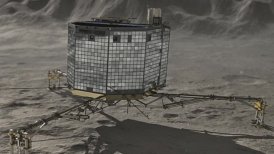 El módulo Philae fue dejado en el cometa 67P en noviembre pasado, donde alcanzó a funcionar 60 horas.