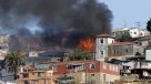 Incendio destruyó tres viviendas en Cerro El Litre de Valparaíso
