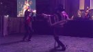 Dos huasos bailaron una cueca inclusiva en inauguración de fiesta diciochera