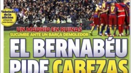Las portadas que dejó el aplastante triunfo de FC Barcelona sobre Real Madrid