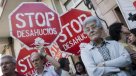 Chilenos desahuciados reclaman ayudas sociales en España