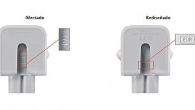 Los adaptadores afectados tienen cuatro o cinco caracteres, o ningún caracter, dispuestos de forma vertical al interior de la ranura.