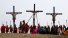 Filipino se crucificó por trigésimo año consecutivo en Semana Santa