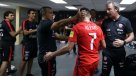 El festejo íntimo de Pizzi y Salah con los seleccionados chilenos en camarines
