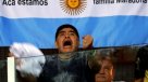 Diego Maradona celebró con euforia el triunfo de Argentina en la Copa Davis