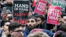 Miles de personas salieron a la calle en Alemania para protestar contra la guerra en Siria