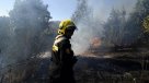 Voluntario de Bomberos resultó lesionado en incendio forestal en San Antonio