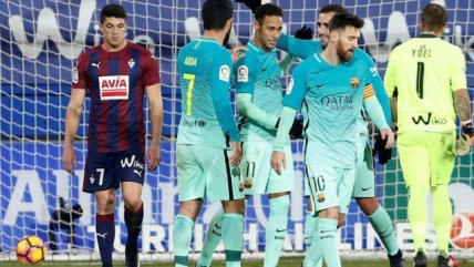 Messi, Suárez y Neymar marcaron en goleada de FC Barcelona a Eibar