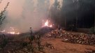 La proyección del incendio forestal en Parral