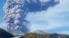 Asi es la fumarola que despide el volcán Nevados de Chillan