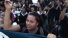 La multitudinaria marcha estudiantil en el centro de Santiago