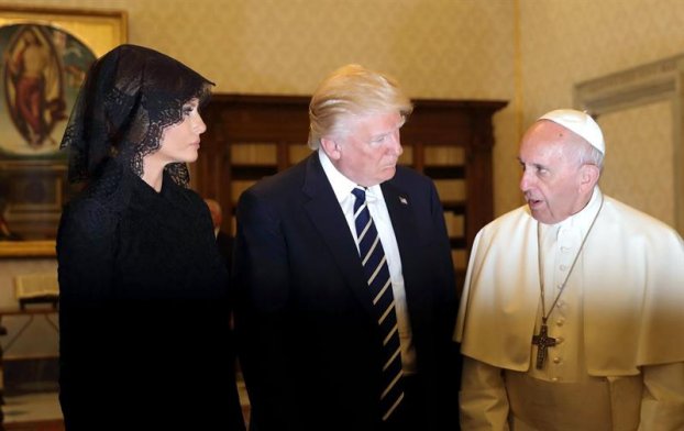 Fotos Así fue la reunión del papa Francisco con Trump y su esposa