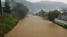 Intensas lluvias causaron inundaciones en Curanilahue
