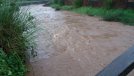 Canal El Saco en Lautaro se desbordó tras fuertes lluvias
