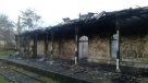 Incendio destruyó histórica estación de trenes de Quillota
