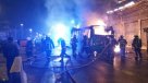Bus del Trasantiago se incendió en la Avenida Independencia