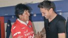 Raúl Olivares recibió la visita de Evo Morales tras su brillante actuación en Copa Libertadores