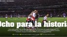 La prensa argentina se rindió a los pies de River Plate tras la histórica goleada