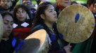 Manifestación en apoyo a comuneros mapuche en huelga de hambre