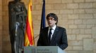 Puigdemont dejó en manos del Parlamento catalán la decisión sobre la independencia