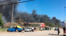 Incendio afecta a fábrica de Fruna en Maipú