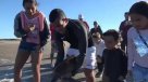 Carlos Tévez participó en reinserción de una tortuga al mar en Argentina
