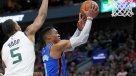 Russell Westbrook comandó la victoria de Oklahoma City Thunder sobre Utah Jazz en la NBA