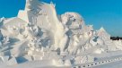 China: Crean escultura de nieve de 300 metros