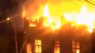 Incendio destruye viviendas en Valparaíso