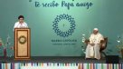 Hermana Nelly León frente al papa Francisco: \