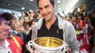 Un verdadero campeón: Roger Federer celebró su nuevo título Grand Slam junto a su gente