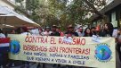 Inmigrantes marcharon hacia La Moneda para pedir amnistía