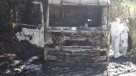 Encapuchados quemaron un camión en Collipulli