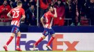 Atlético Madrid batió a Lokomotiv y tomó ventaja en octavos de final en la Europa League