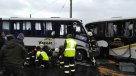Puerto Montt: Choque de buses deja dos conductores graves