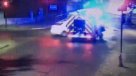 Un carro de bomberos chocó un local comercial en Villa Alemana