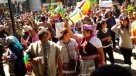 La protesta mapuche contra el desalojo de hortaliceros desde el centro de Temuco