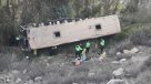 Accidente de autobús dejó ocho muertos y 38 heridos en el sur de Perú