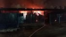 Incendio destruyó cuatro viviendas en Talca