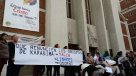 La protesta de los Laicos de Chile en la catedral de Talca