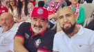 Andrónico Luksic celebró con Arturo Vidal el título de Bayern Munich